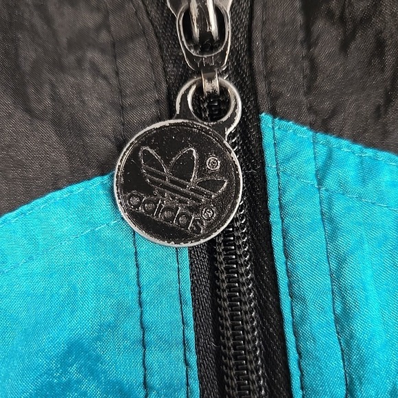 Vintage 80s Adidas Track Jacket Mens Size XL Purple Teal Orange Black Trefoil - Picture 12 of 16